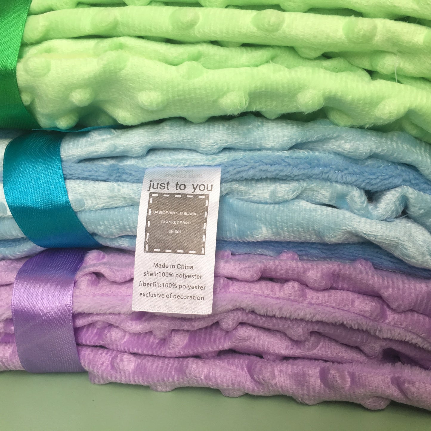 Couverture bébé à pois polaires — Lange doux double couche pour nouveau-né