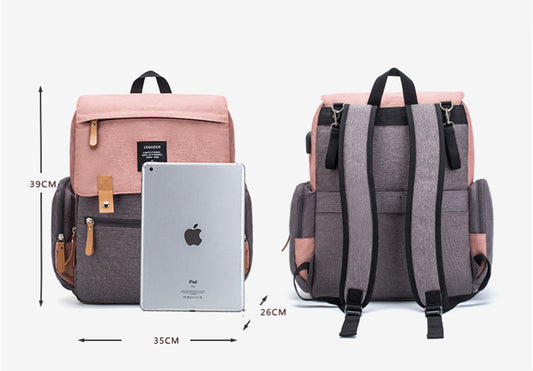 Grand sac maman LEQUEEN – Sac à langer multifonction