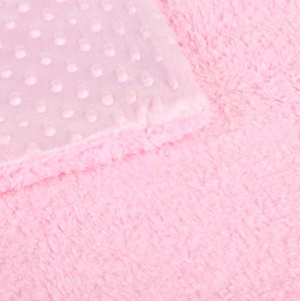 Couverture bébé à pois polaires — Lange doux double couche pour nouveau-né