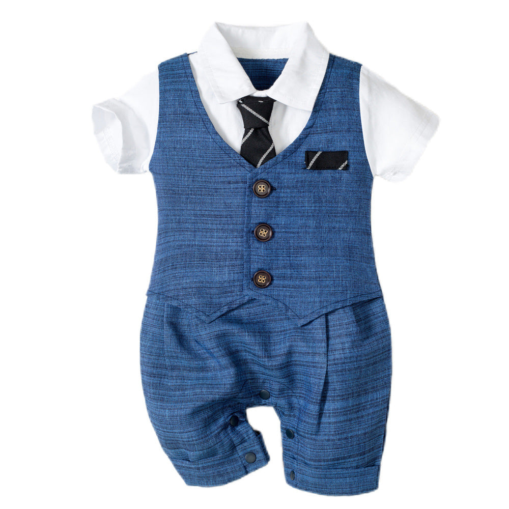 Combinaison bébé garçon – Style gentleman été