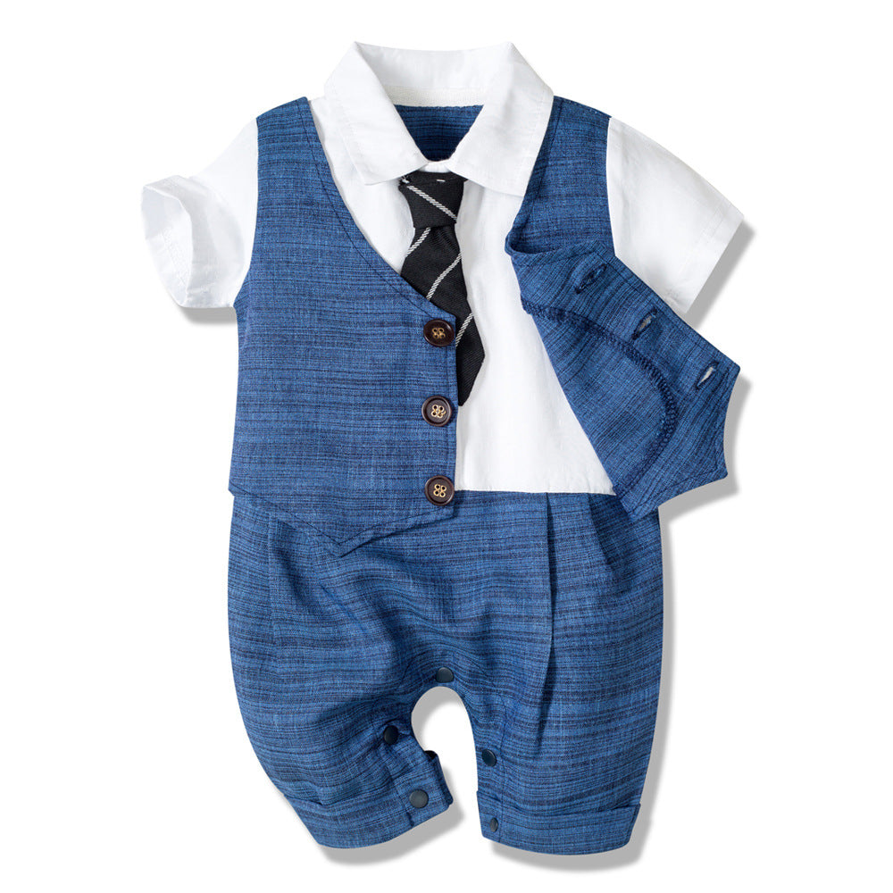 Combinaison bébé garçon – Style gentleman été