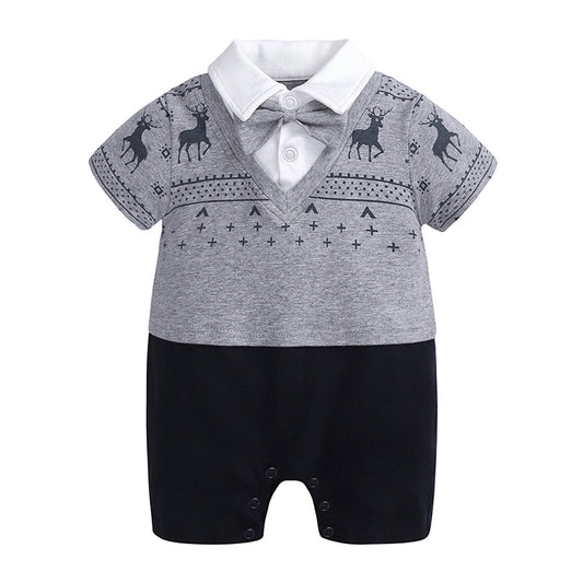 Grenouillère bébé style gentleman