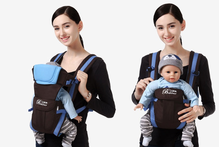 Ergonomic Double Shoulder Baby Carrier – Integrated Hip Seat