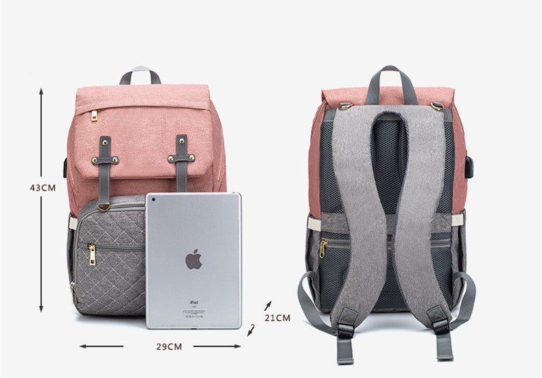 Grand sac maman LEQUEEN – Sac à langer multifonction