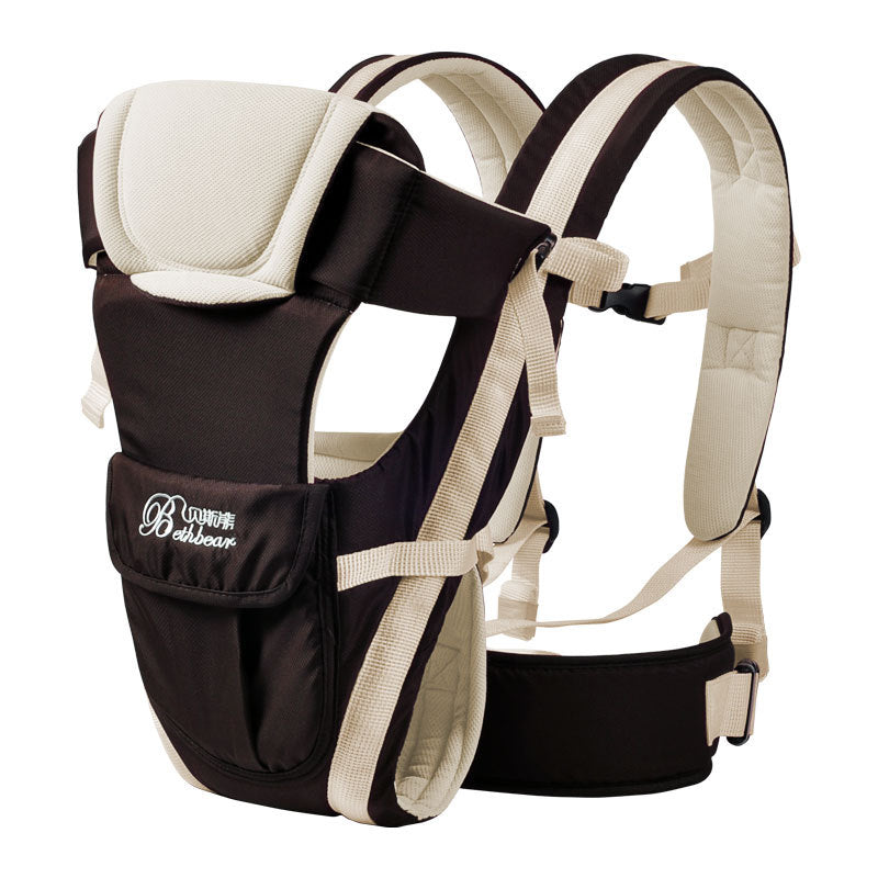 Ergonomic Double Shoulder Baby Carrier – Integrated Hip Seat