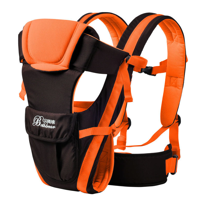 Ergonomic Double Shoulder Baby Carrier – Integrated Hip Seat