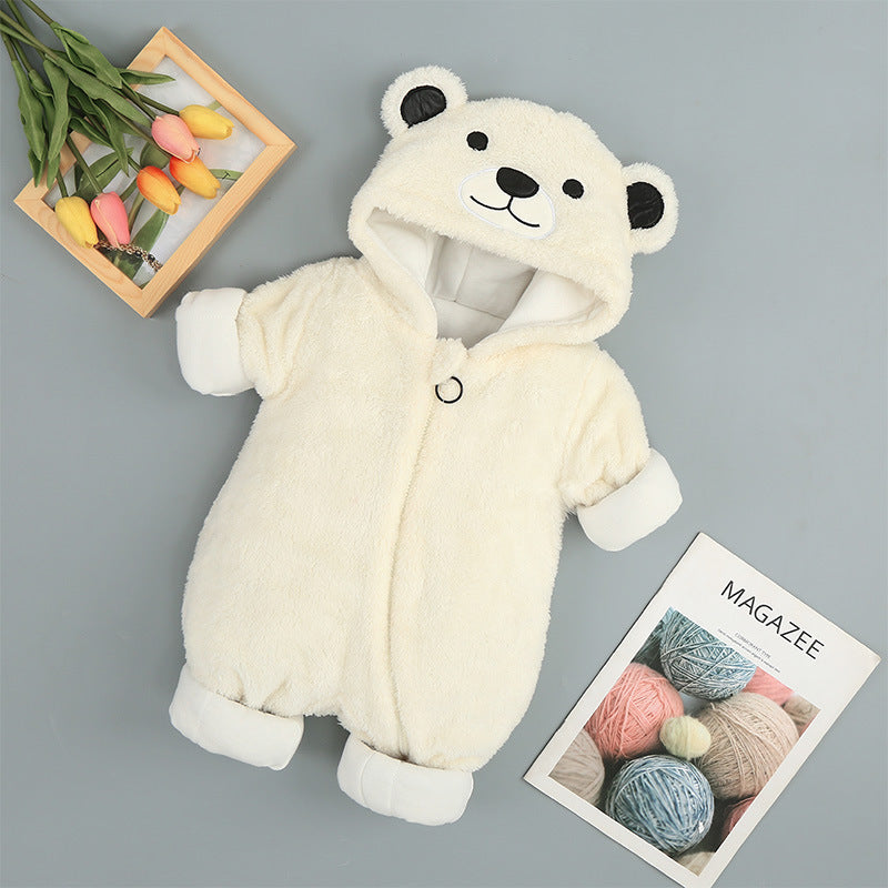 Bodies bébé coton – Combinaison zippée avec capuche