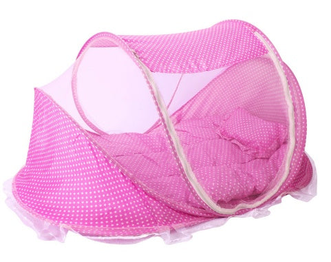 Foldable mosquito net for baby bed