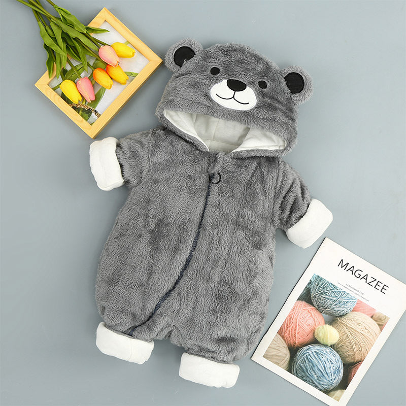 Bodies bébé coton – Combinaison zippée avec capuche