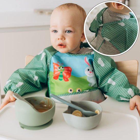 Bavoir bébé | Imperméable Manches Longues