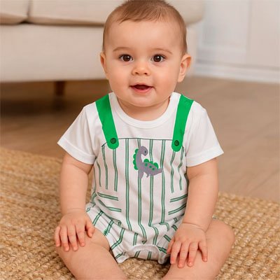 Barboteuse Bébé | 100% Coton Naturel